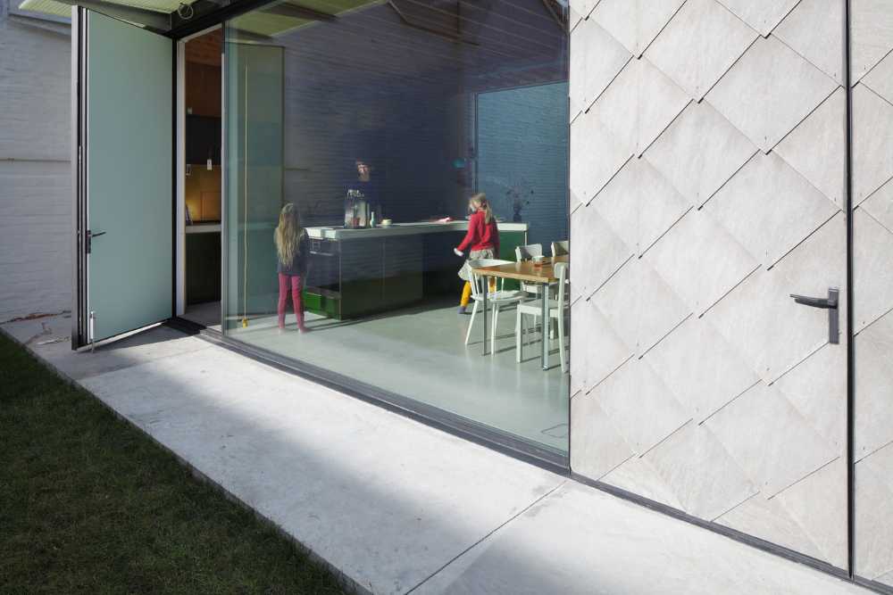 Covered courtyard of a dwelling