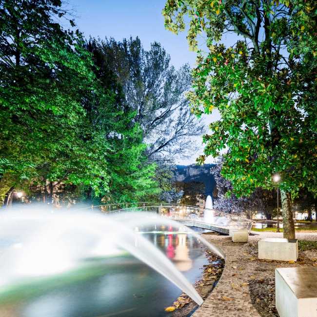 Juegos de agua en el parque