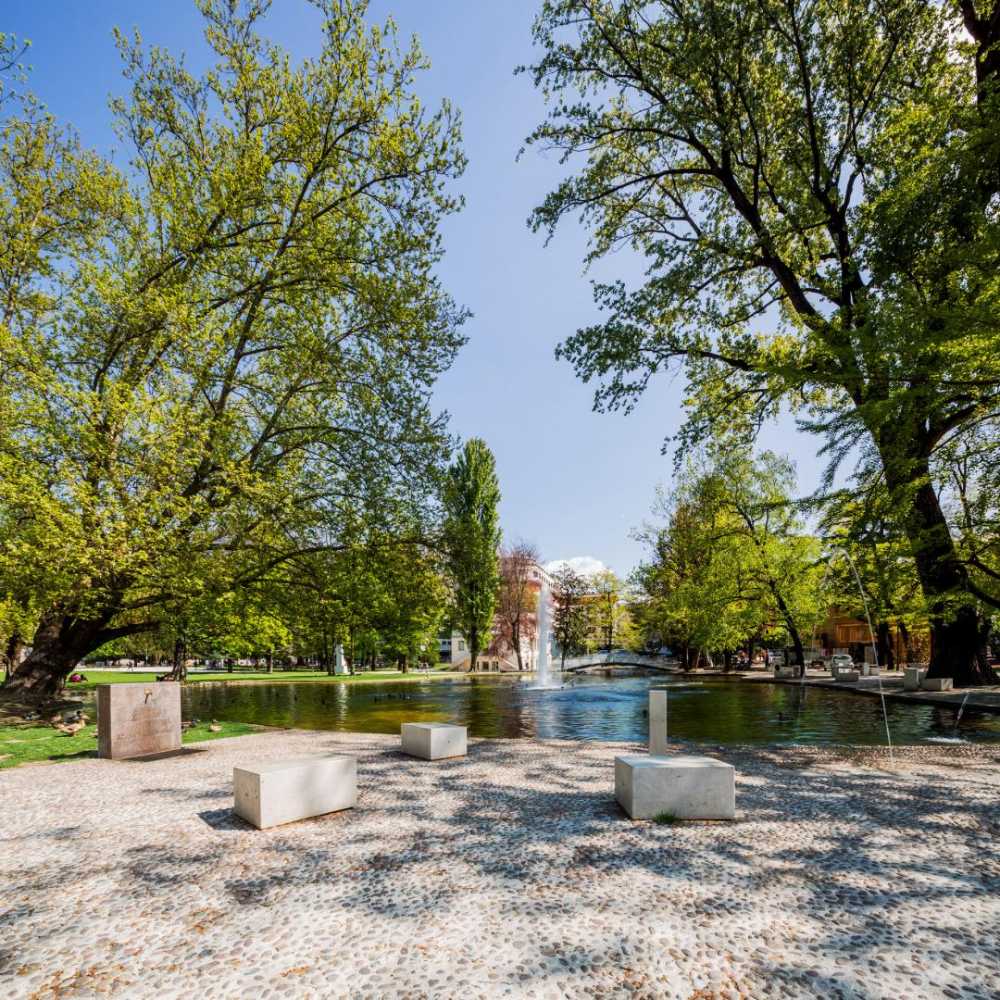 Renovated historical gardens
