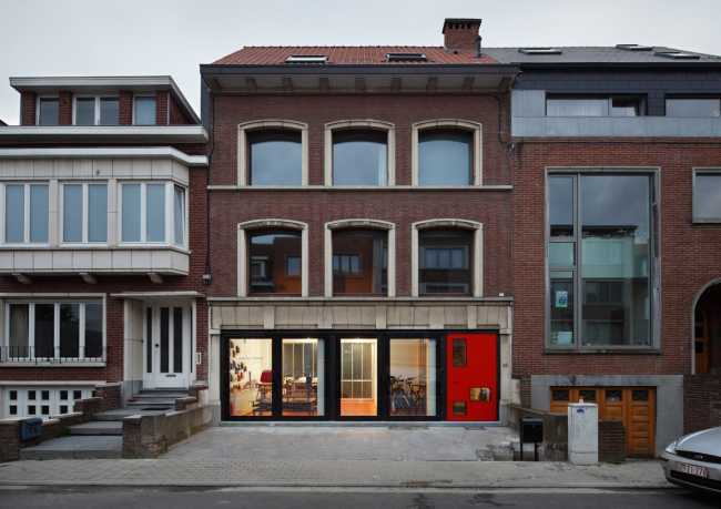 Facade with openings