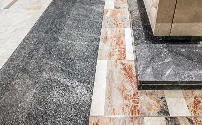 Detail of church flooring