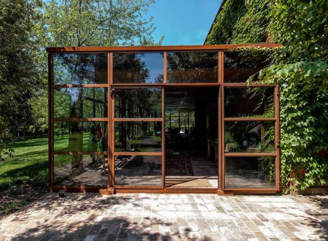 Extension of house in corten