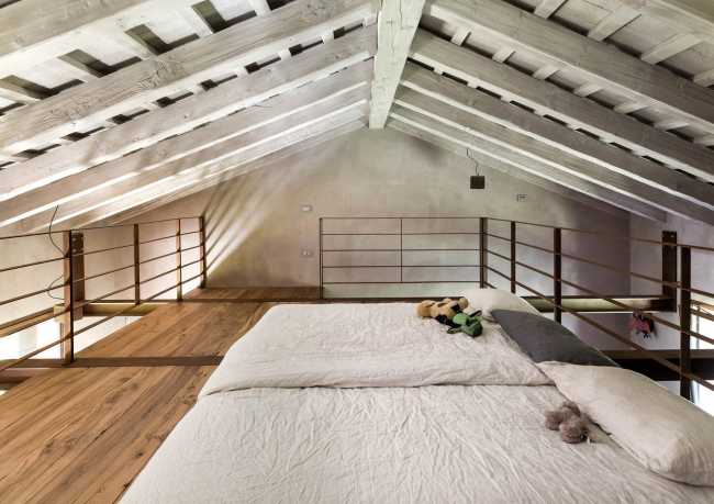 Attic with bedroom