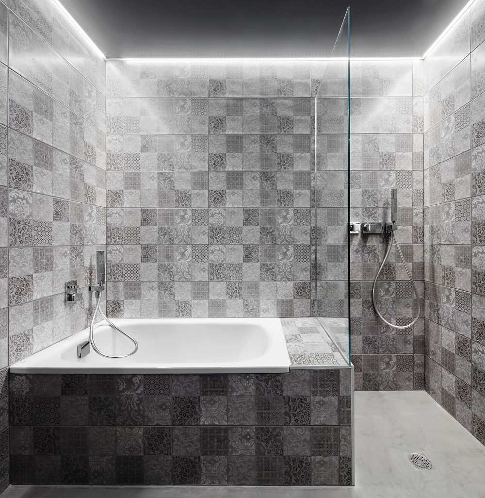 White and wood interior