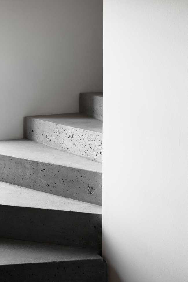 Detail of wooden staircase