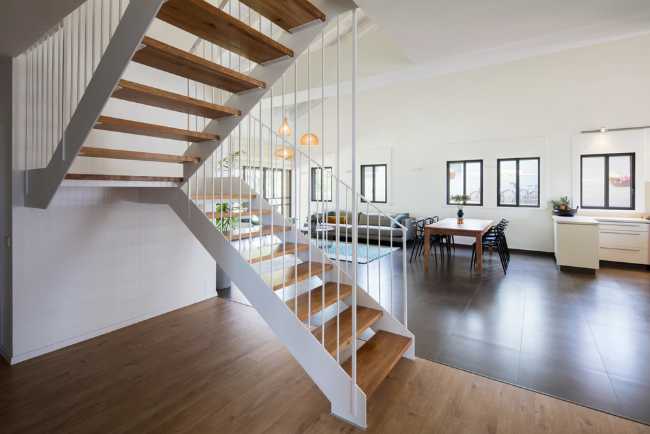 Internal staircase open space