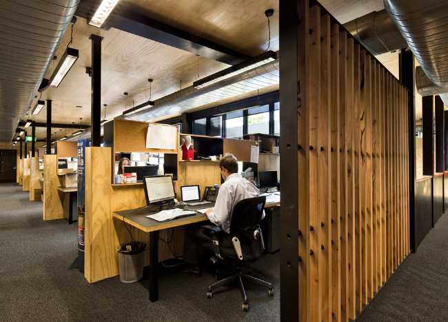 Uffici in caldo legno