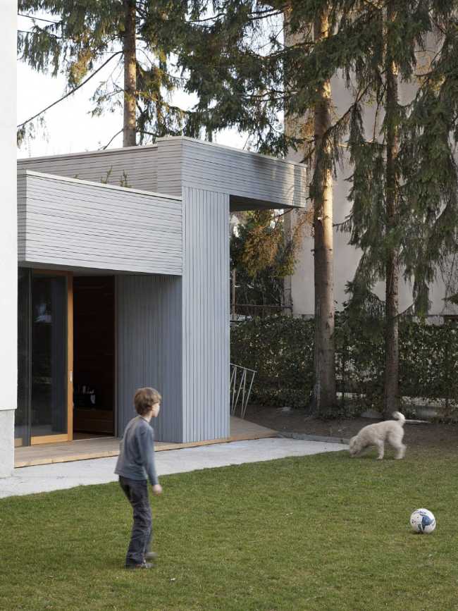 Giardino e ampliamento in legno