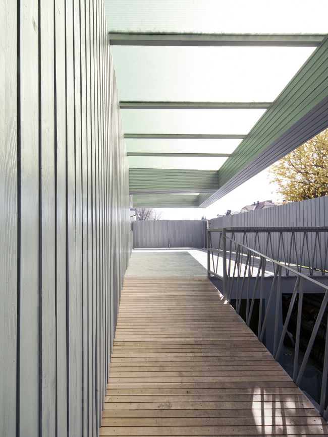 Passaggio ampliamento in legno