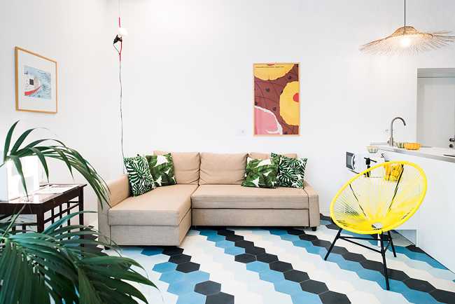 Colorful living room