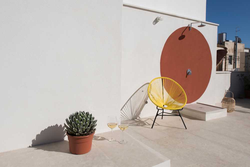 Terrace overlooking the sea