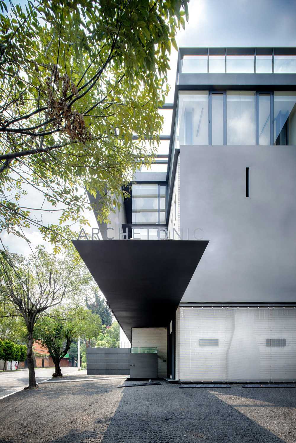 Grey and glass company headquarters facade