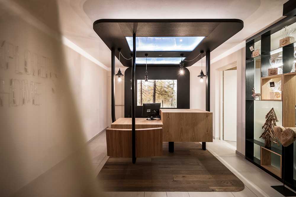 The interior of a hotel