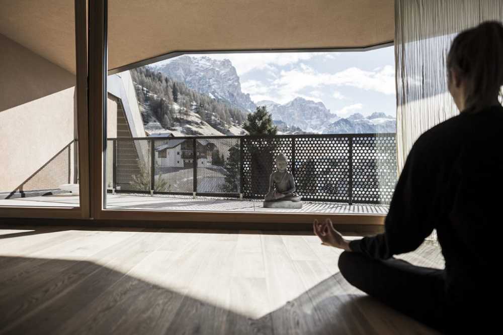 The interior of a hotel