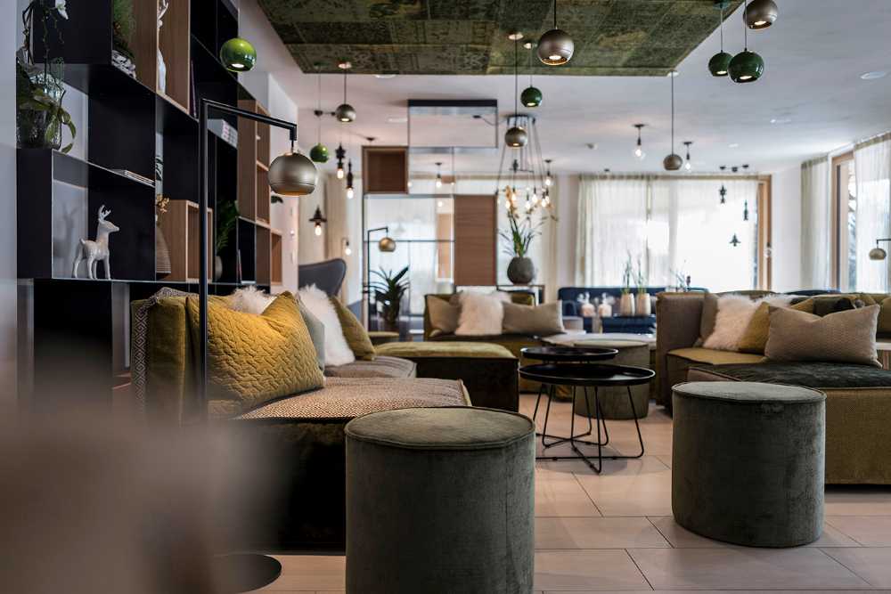 The interior of a hotel
