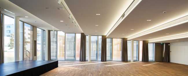 Open space with windows