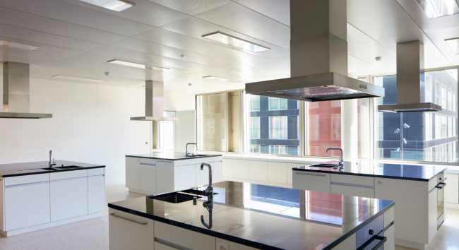 Minimal island kitchen