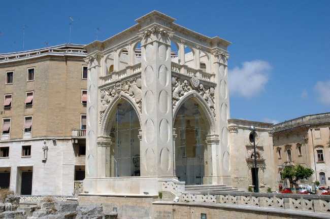 Historic building in Lecce restored