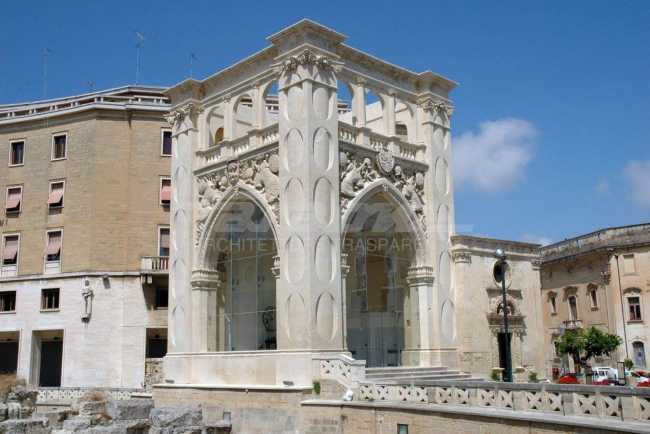 Historic building and glass walls