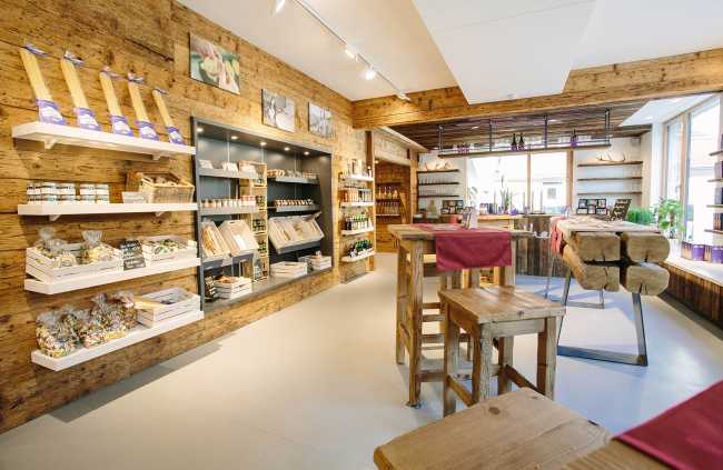 Wooden interior for a brewery