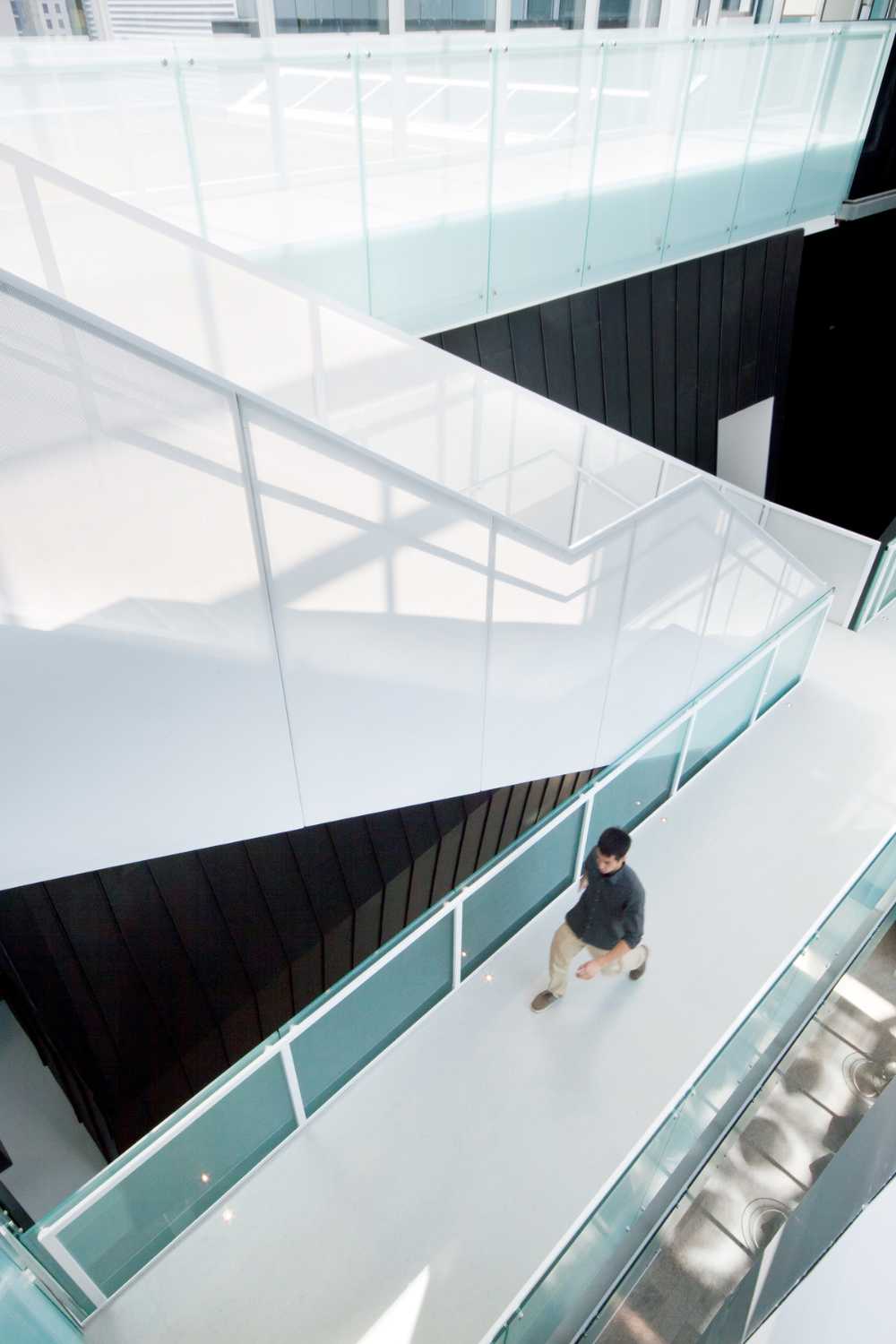 Research centre with contemporary forms
