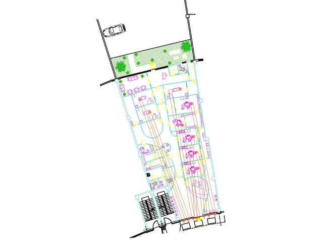 Schema dell'impianto illuminotecnico