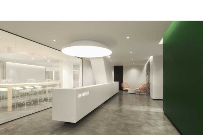 Reception with white counter