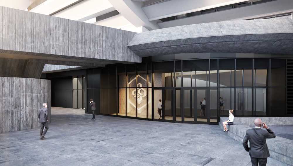 Entrance to offices