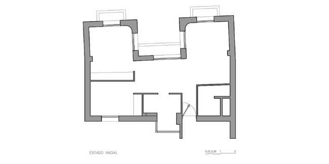 Plano del apartamento histórico