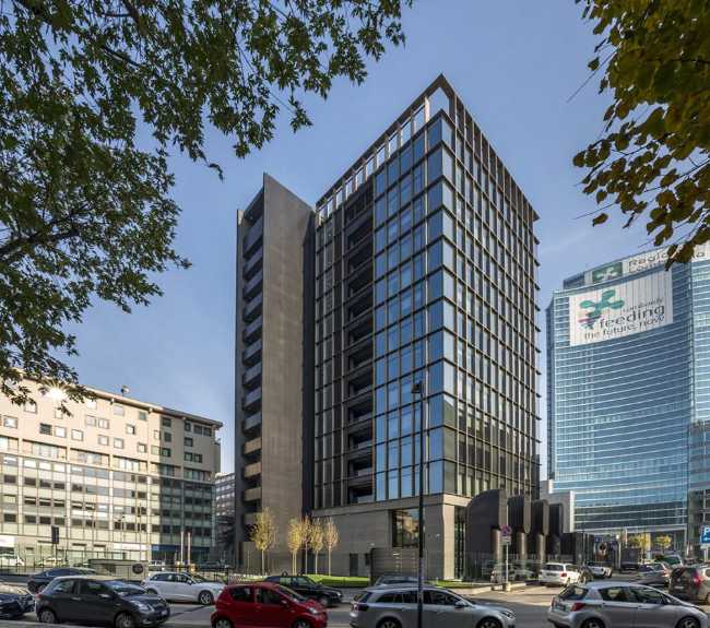 Redevelopment of the glass tower