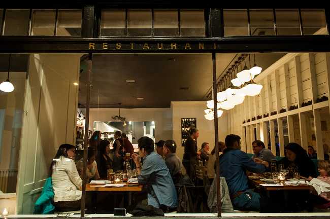 Window of a restaurant