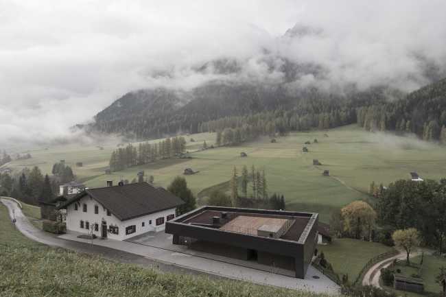 Villa plana con paisaje