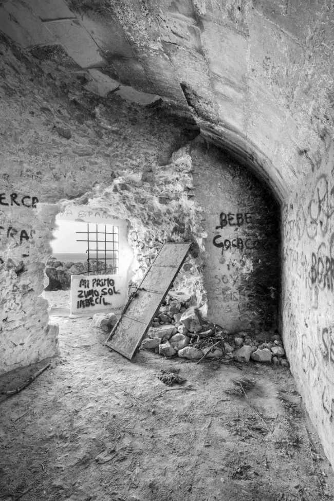 castillo antes de la restauración