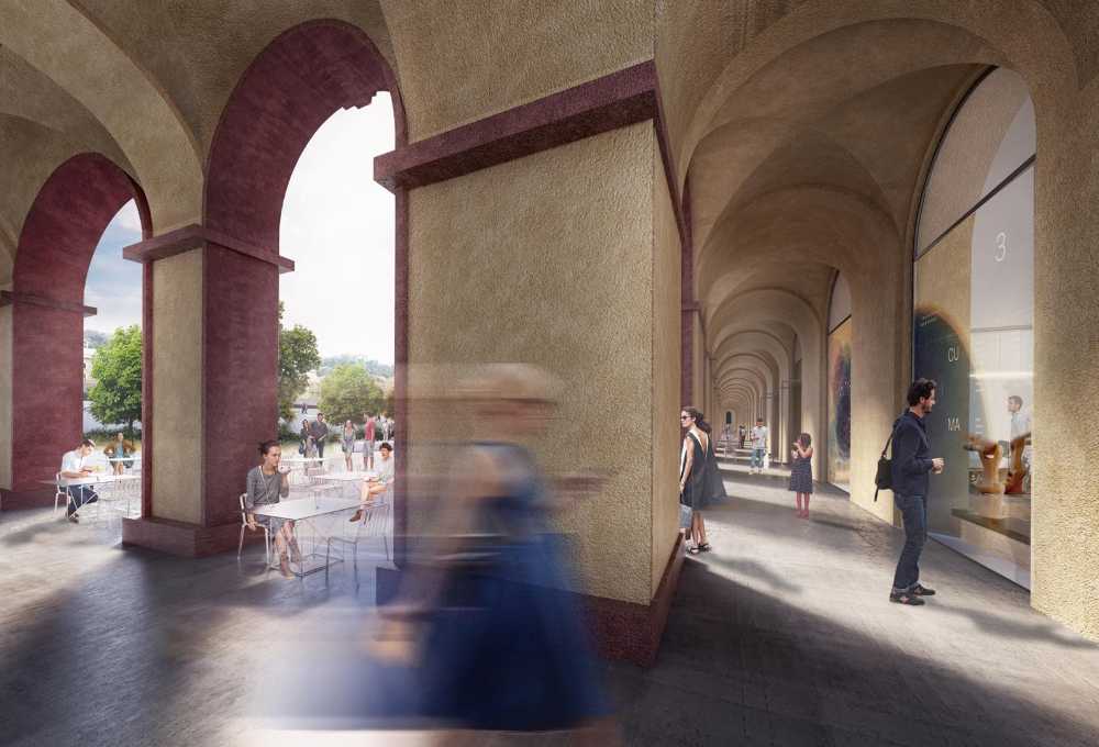 render di un coworking