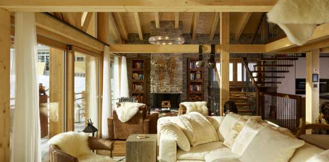 Sala relax di un resort di lusso