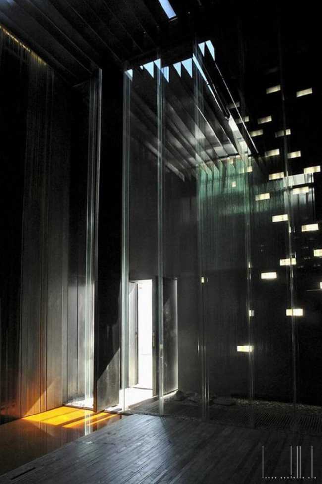 spaces with glass and lights