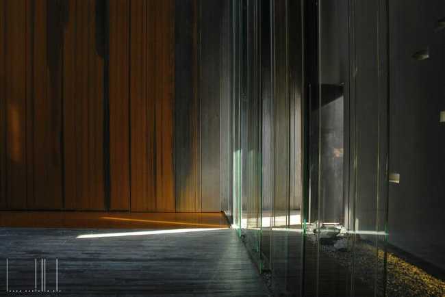 space with shadow and lights