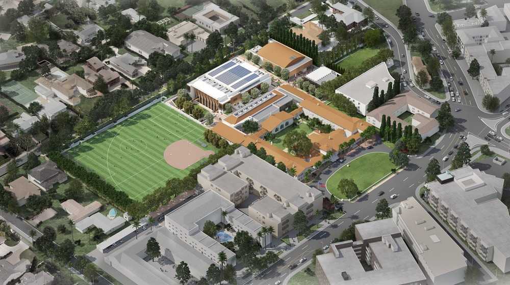 Campo verde di un campus