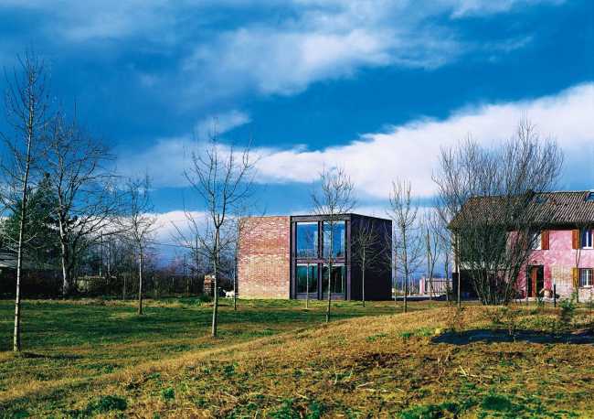 Padiglione facciata in mattoni