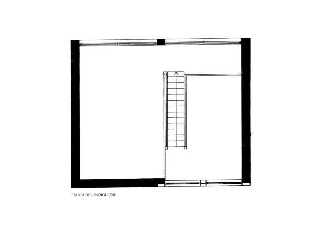 Planimetria quadrata padiglione