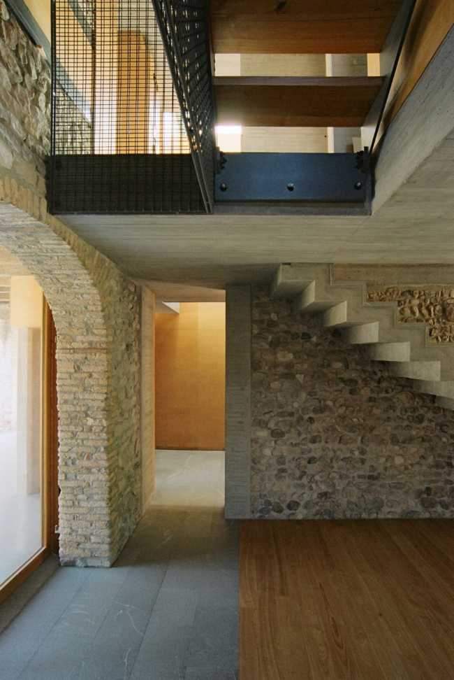 Parete villa in pietra interno