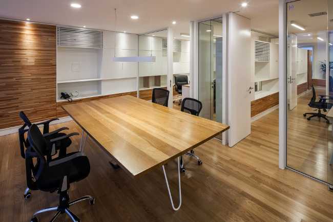 wooden offices