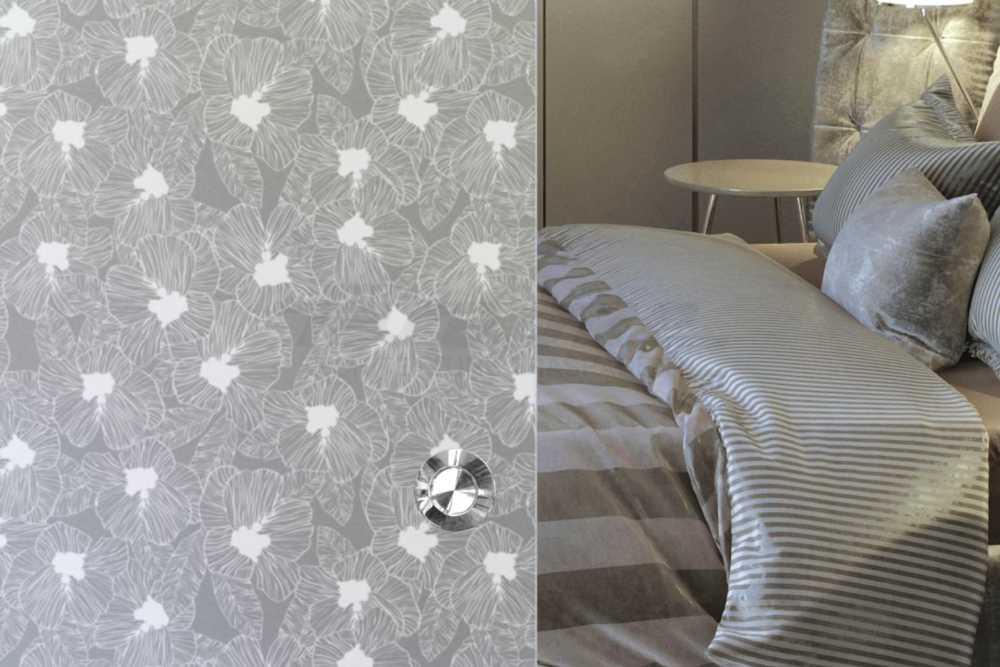 Porte scorrevoli argento e bianco