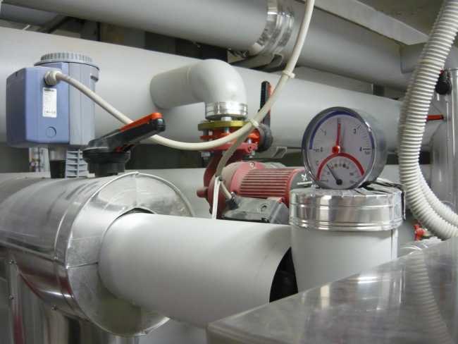 Tubazioni dell'impianto e-transfer