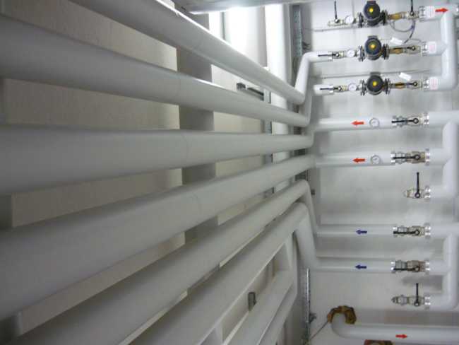 Tubazioni dell'impianto e-transfer