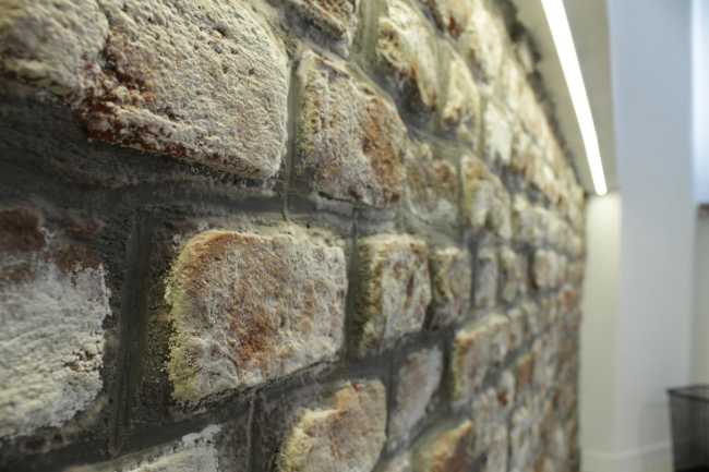 parete in mattoni a vista