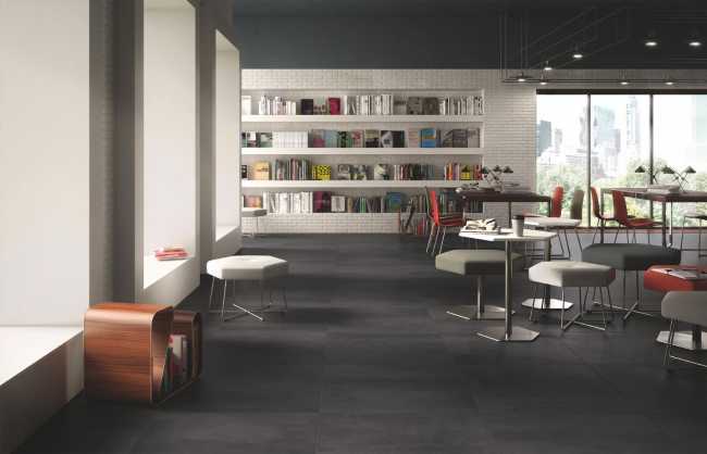 Living gres porcellanato scuro