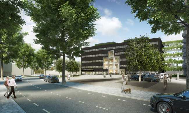 Quartiere riqualificato da fabbriche a residenze