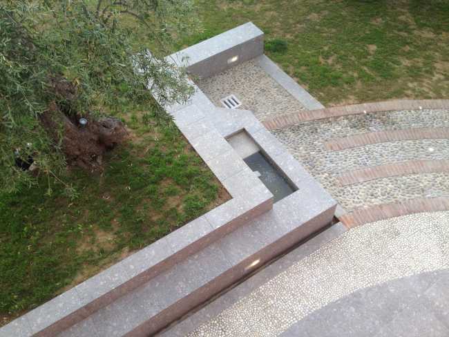 Esterno villa illuminato