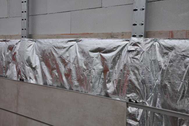 Dettaglio della riqualificazione di una facciata